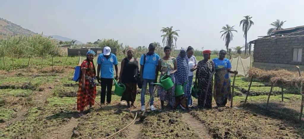 Sensibilisation et encadrement des bénéficiaires sur les parcelles agricoles à Uvira.